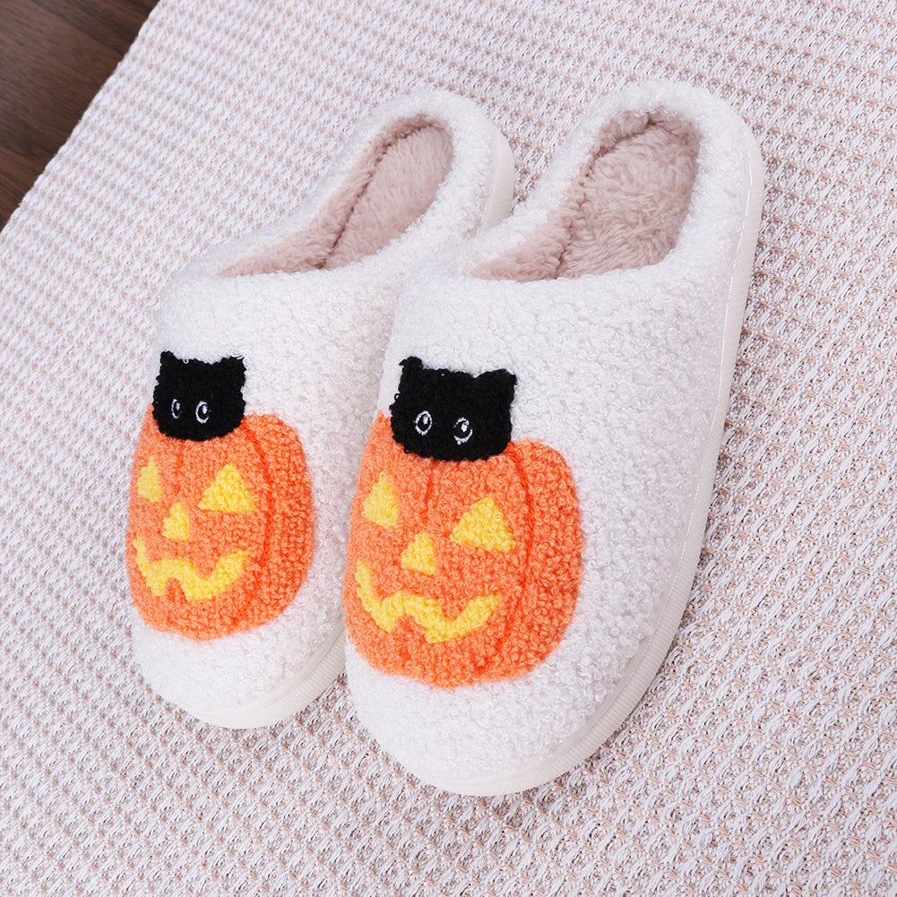 Halloween Slippers – Kuscheliges Katzen-Design – Wärme Innen