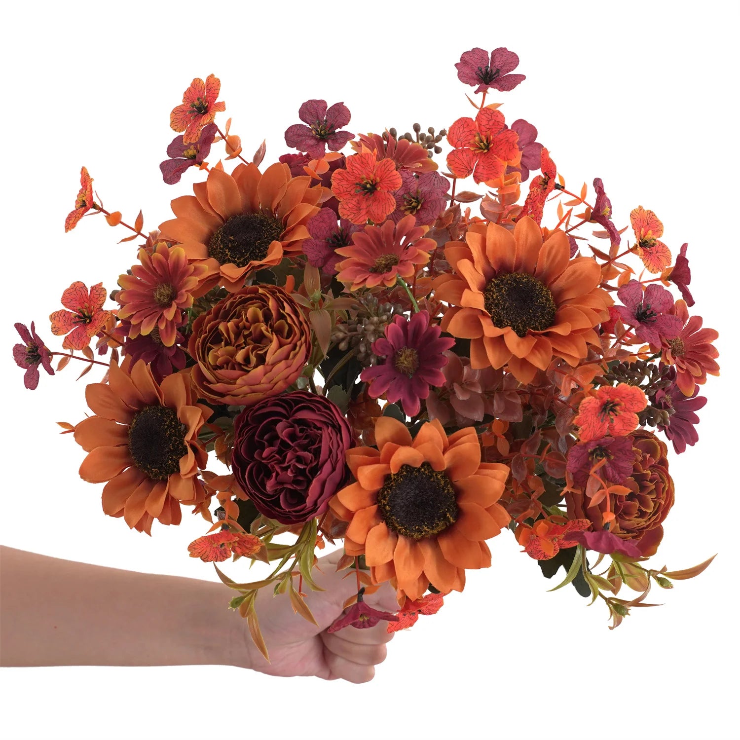 Kunst-Sonnenblumenstrauss – Polyesterdekor – Innenbereich