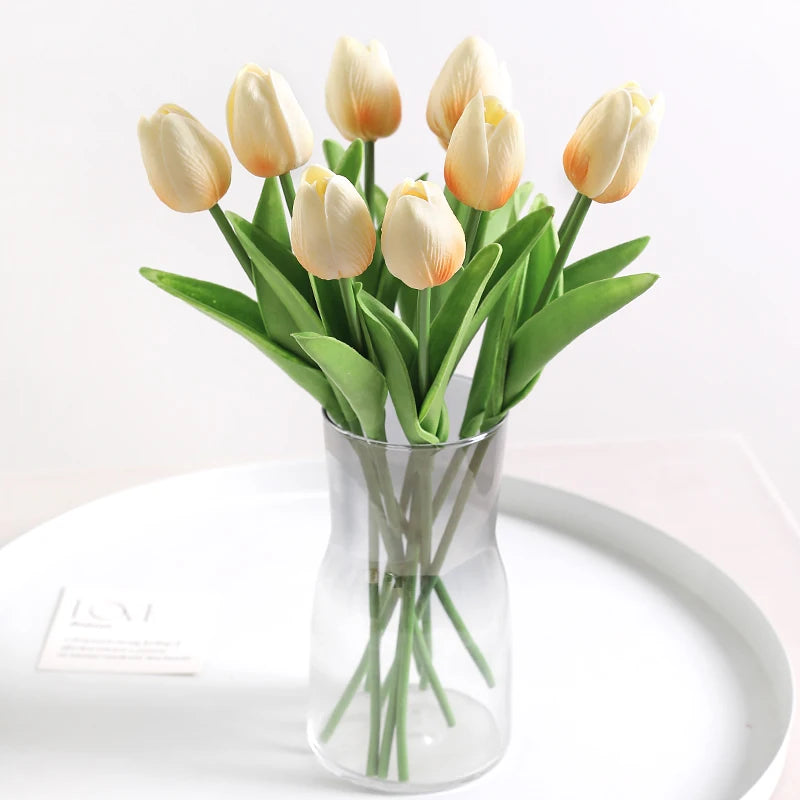 Tulpen Kunstblumenstrauss – Real Touch Schaum – Deko
