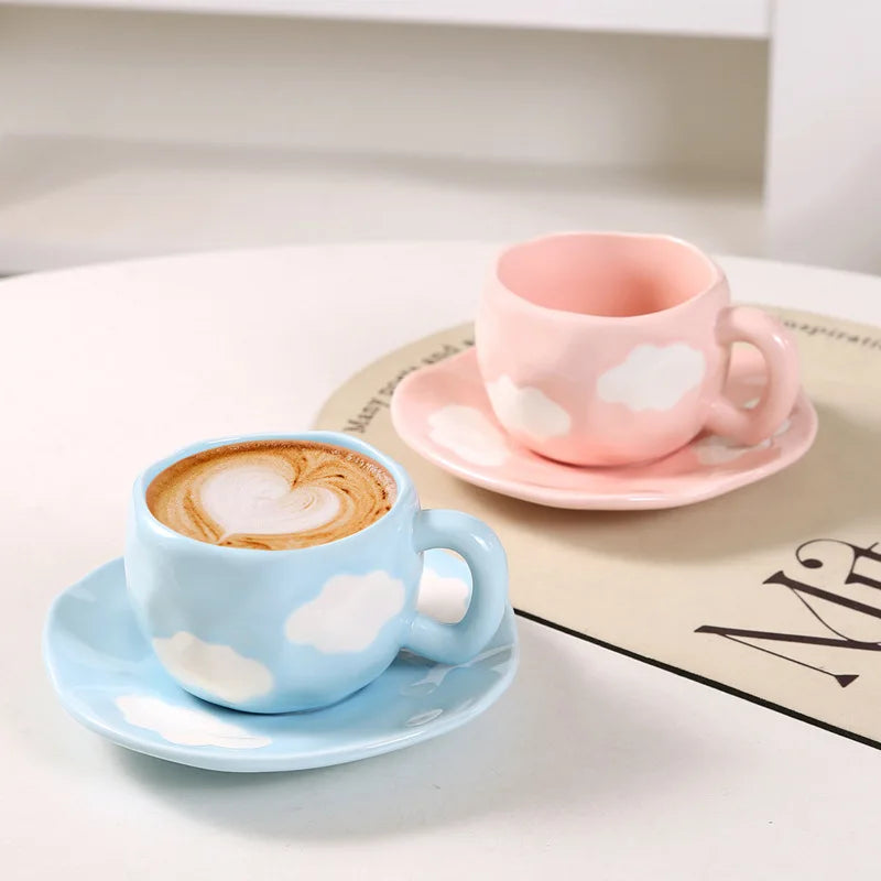 Kaffeetassen – Porzellan Cartoon Design – 320ML Set