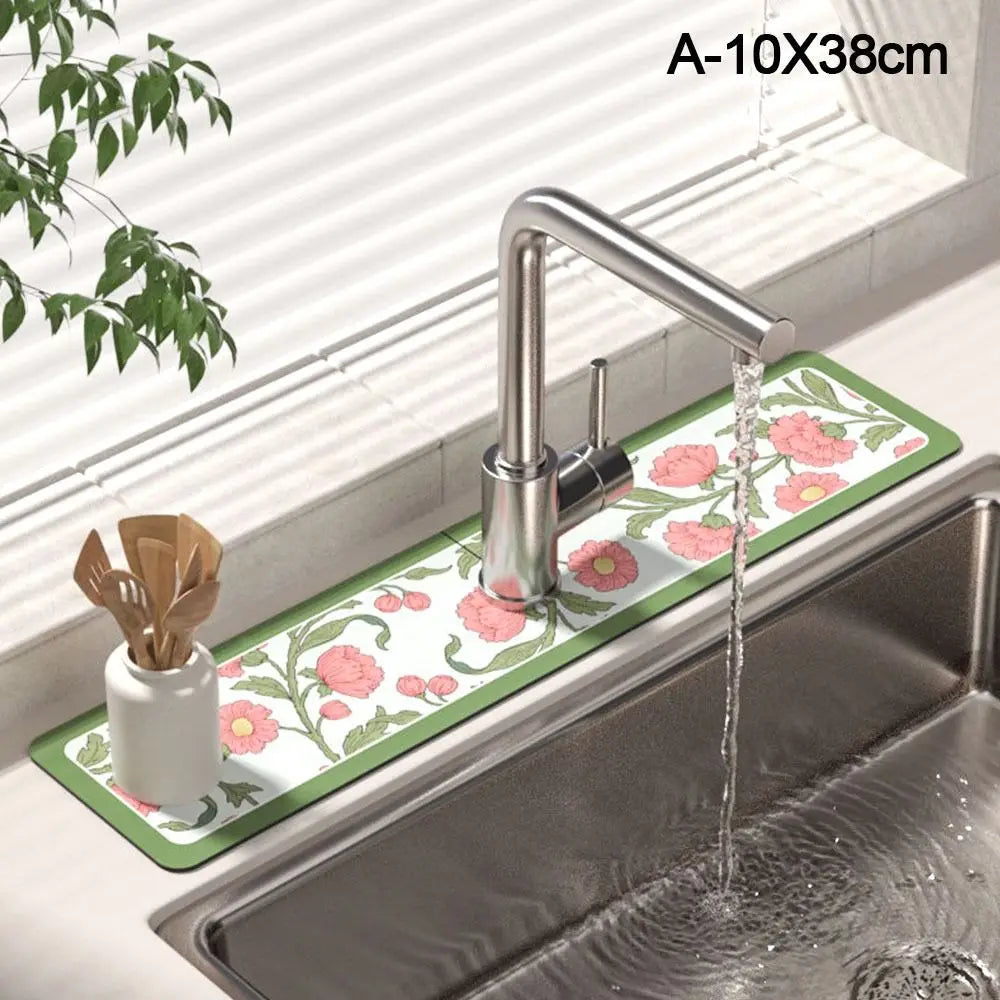 Diatomit Absorptionsmatte – Diatomeenschlamm Design 10x38cm/60cm