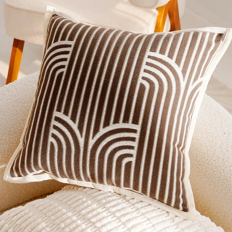 Luxus Kissenhülle – Jacquard Strick 45x45cm