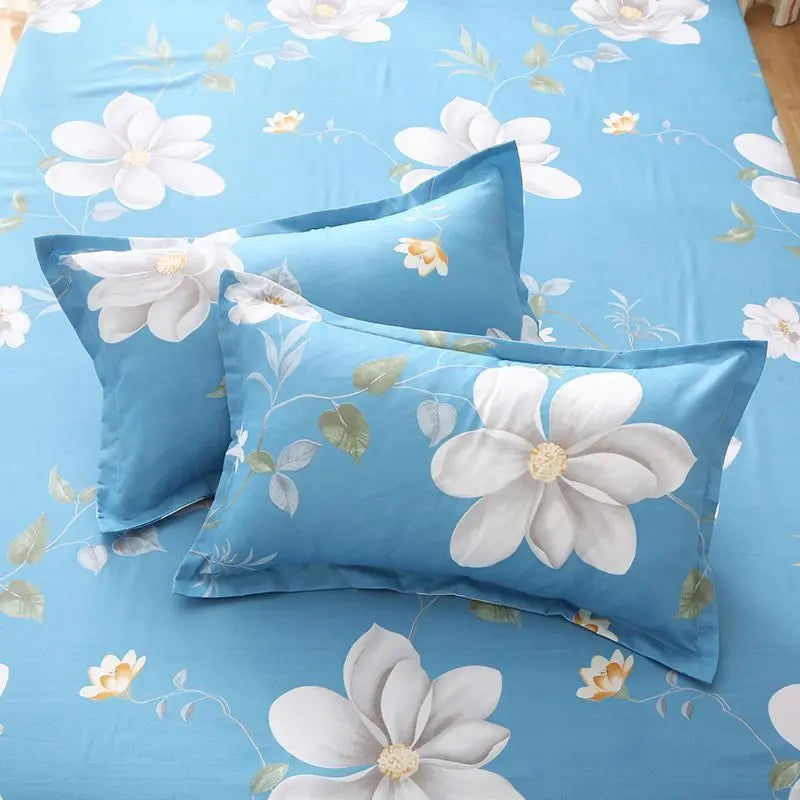Kissenbezug Set – Florales Polyester/Baumwolle – Rechteckig, 48x74 cm