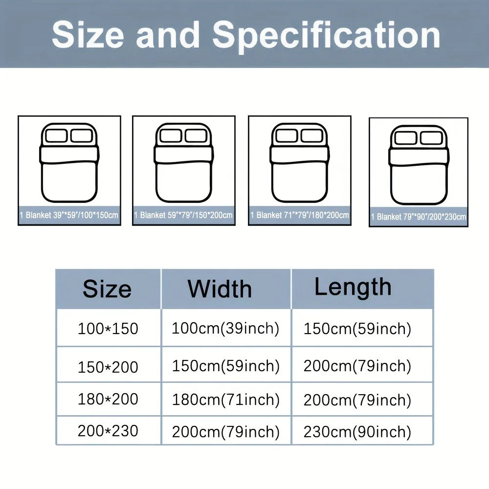 Floral Flanelldecke – Modernes Erdbeerdesign – Ganzjahreskomfort