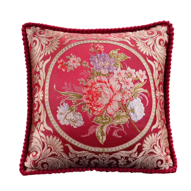 Kissenbezug – Jacquard Floral – 48x48cm
