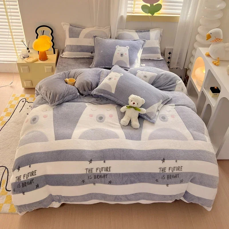 Flanell-Bettbezug – Landhausstil – Queen/King