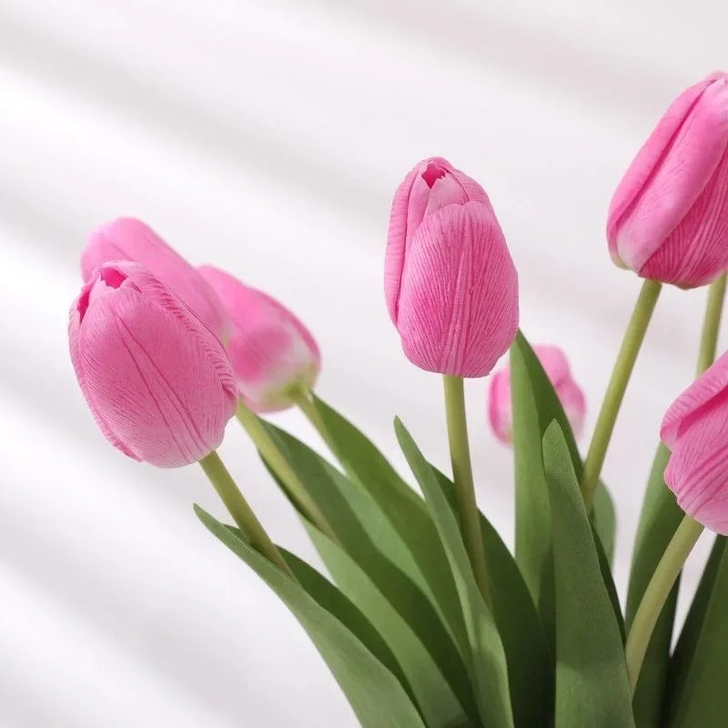 Tulpenstrauss – Realistische Latexblumen – Hochzeit & Wohndekor