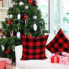 Weihnachtliches Karo Kissenbezug – Schottischer Tartan – 60x60cm