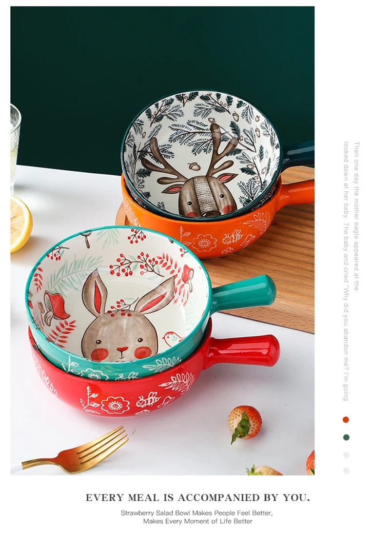 Cartoon-Keramikschale – Töpferhandwerk – Mikrowellensicher