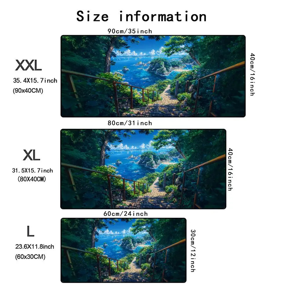 XXL Mauspad – Gummi & Stoff – Rutschfeste Bürounterlage