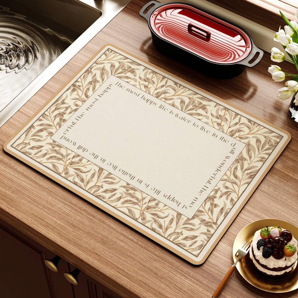 Retro Floral Diatom Matte – Modernes Design 50x80cm