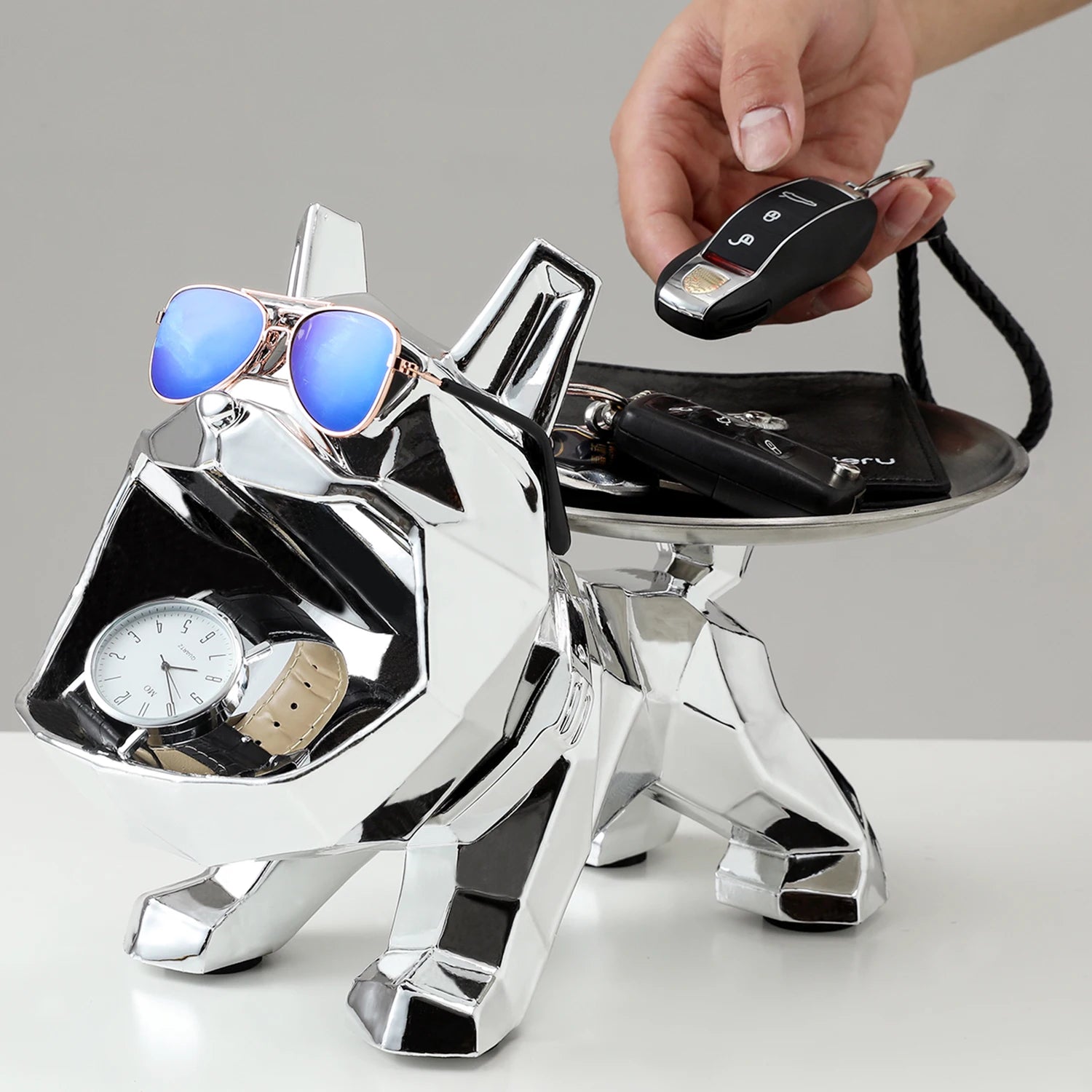 Harz Bulldogge Skulptur – Moderne Kunst Lagerung