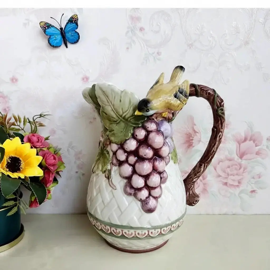 Pastoral Keramikvase – 3D Design – Wohnaccessoire