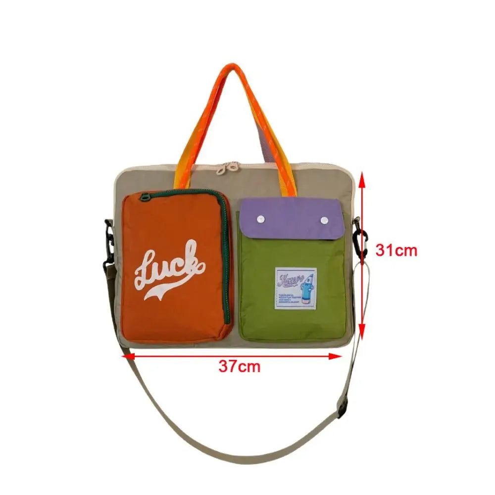 Laptop Aktentasche – Canvas & Polyester – 37x31x3cm