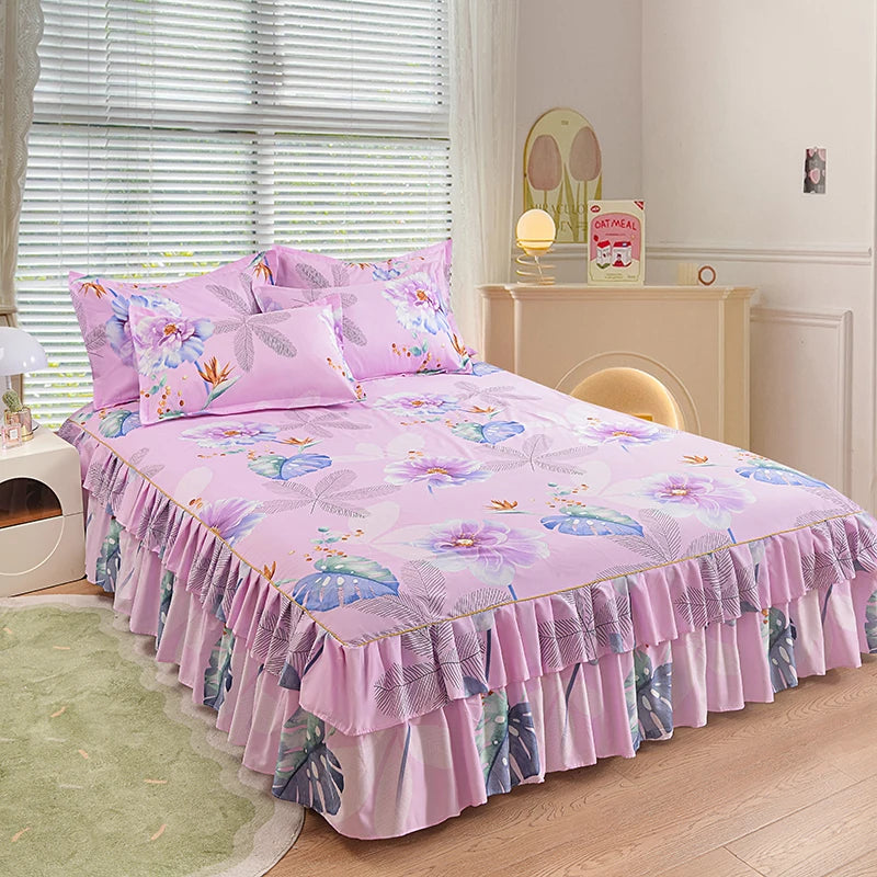 Floral Bettvolant – Strick-Polyester – Verschiedene Grössen