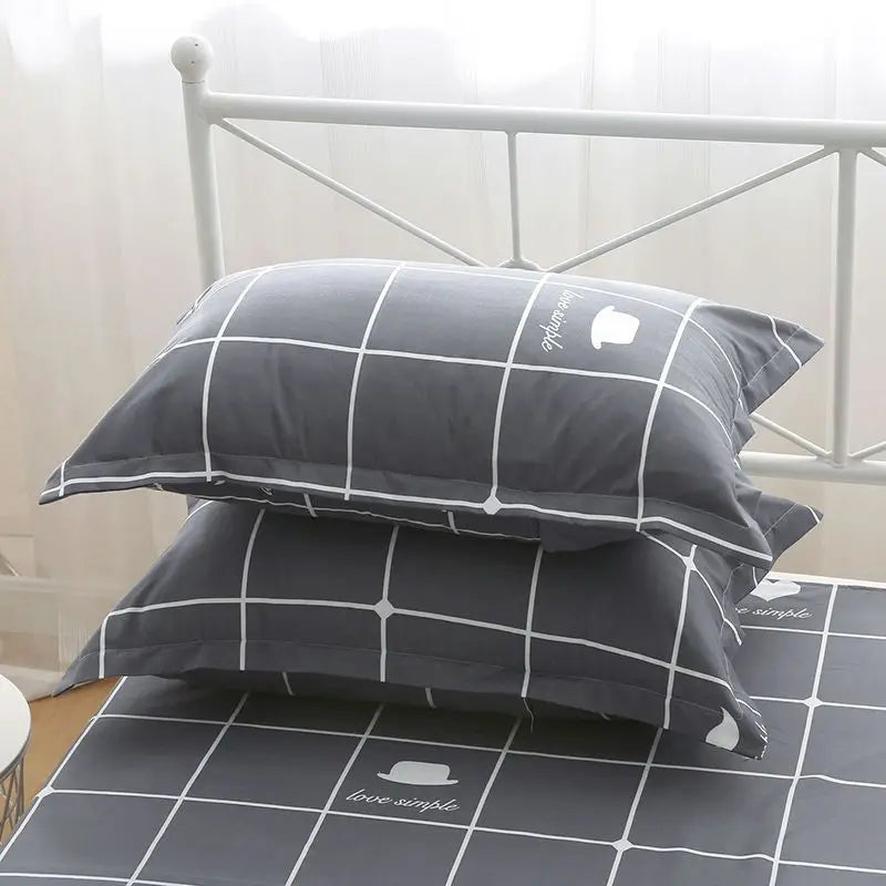 Kissenbezug Set – Florales Polyester/Baumwolle – Rechteckig, 48x74 cm