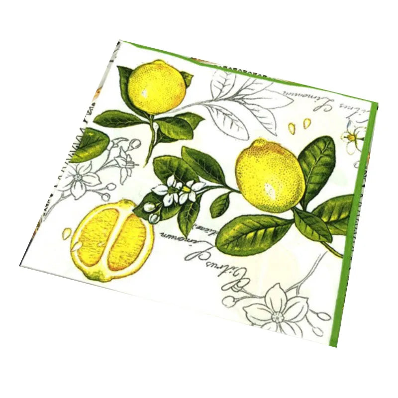 Papier Servietten – Zitronendesign – 33*33cm
