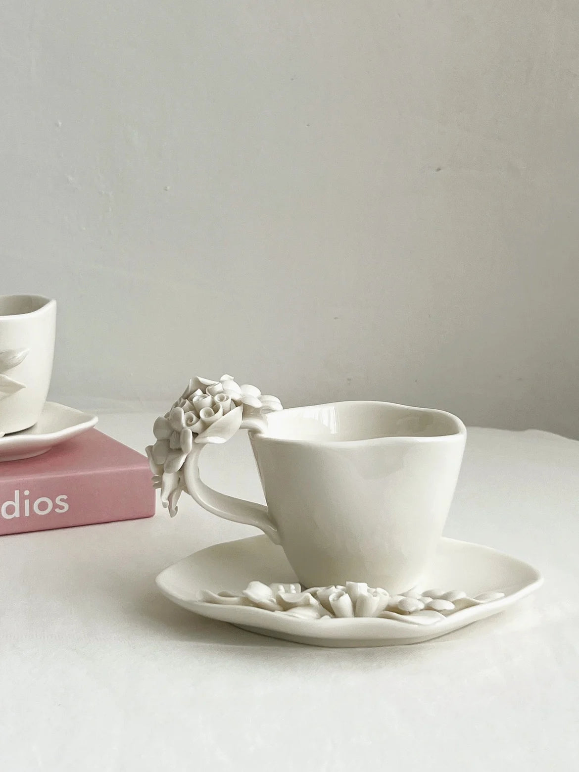 Blumentassen-Set – Europäisches Porzellan – H7.5cm; D9cm