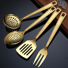 Küchenutensilien Set – Edelstahl Gold – Vielseitig Einsetzbar