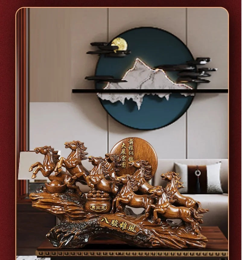 Feng Shui Harz Ornament – Pferde-Design – Tischdekoration