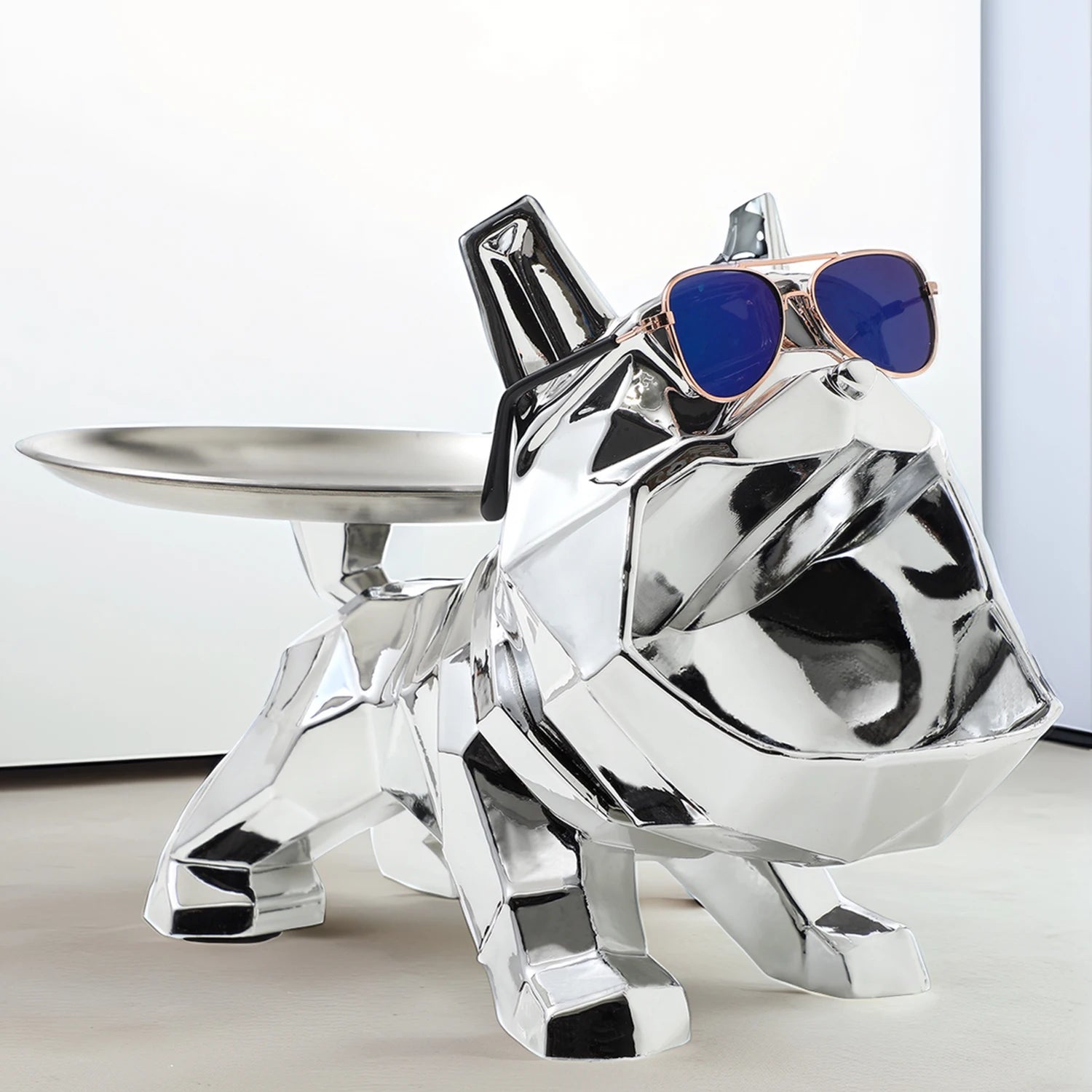 Harz Bulldogge Skulptur – Moderne Kunst Lagerung