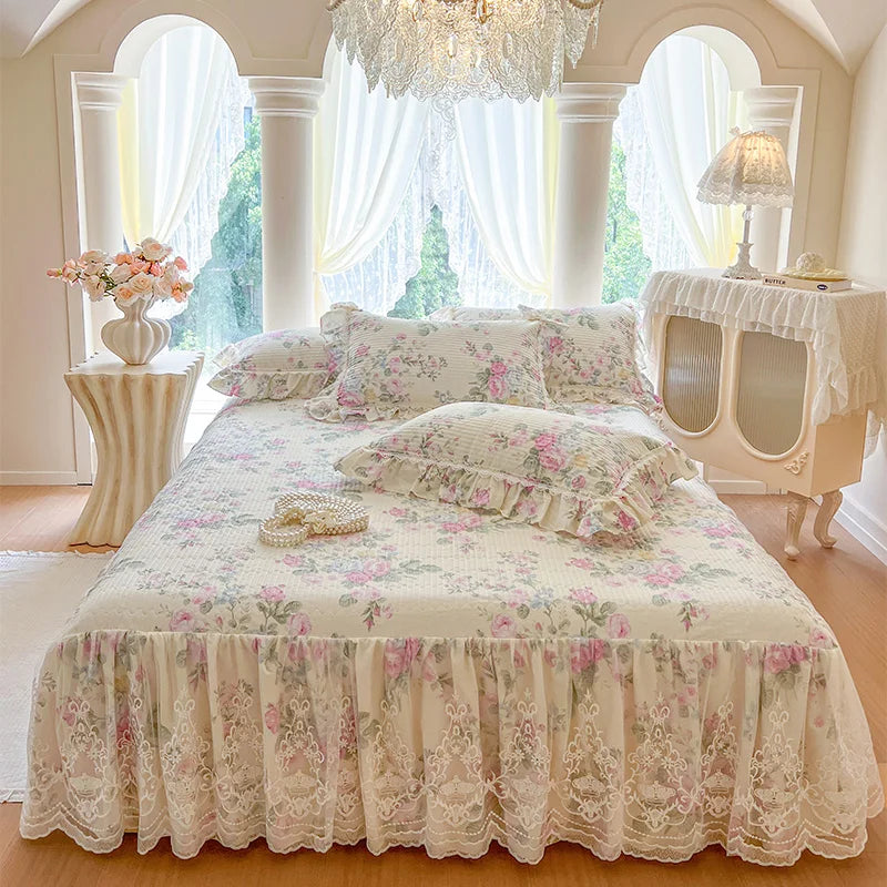 Bettbezug Set – Koreanischer Prinzessinnenstil – 100% Baumwolle