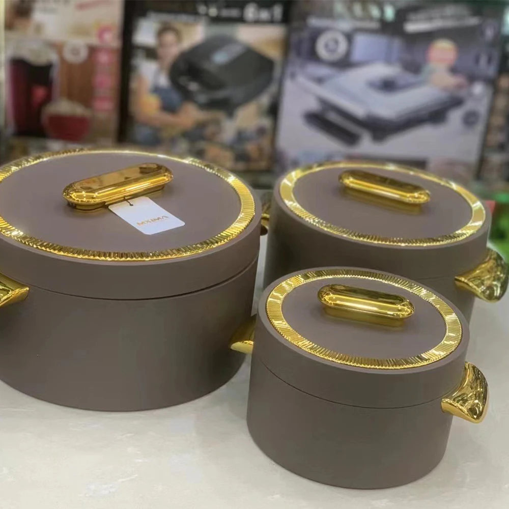 Isolierter Topf Set - Keramik Design - Perfekt für Ramadan 3-tlg