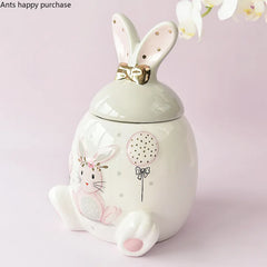 Kaninchen Keramikdose – Moderner Stil Küchenaufbewahrung