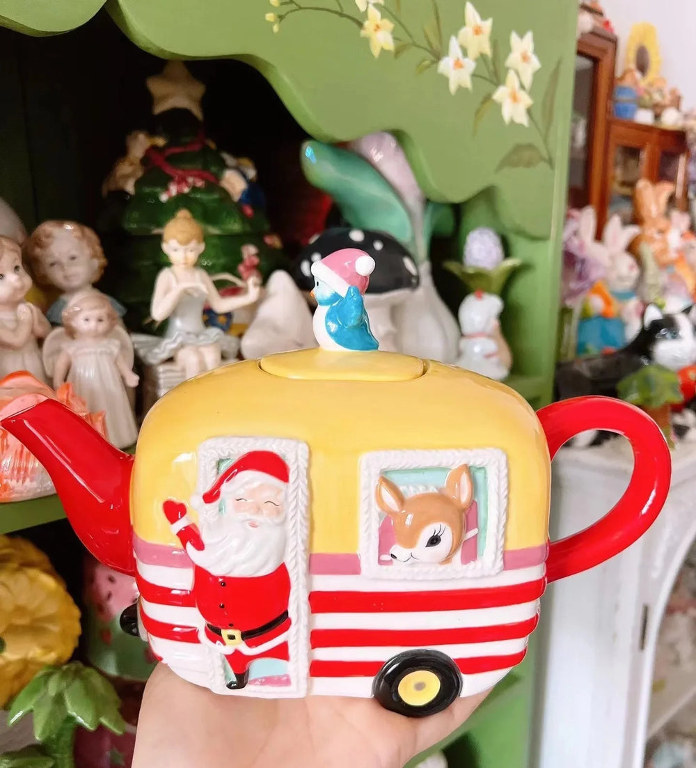 3D Relief Keramik Geschirr bunt mit handgezeichnetem Design, mehrfarbig