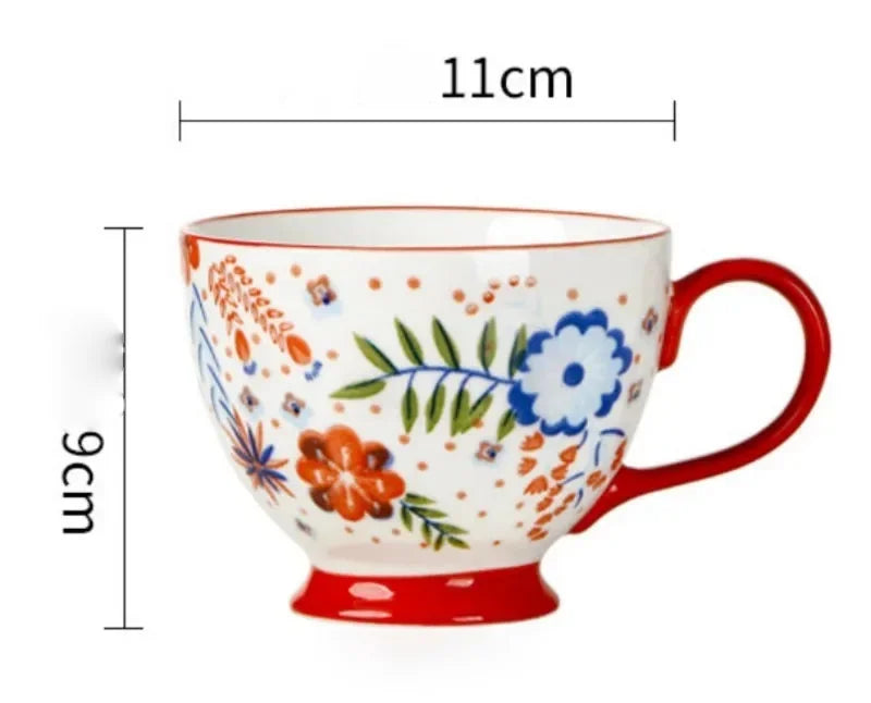 Teetasse – Porzellan – 450ml Handbemalt