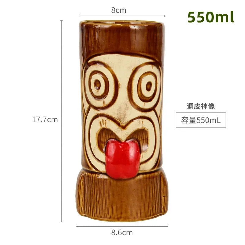 Keramische Tiki-Becher – Amerikanisch Handgemacht – 201-700ml