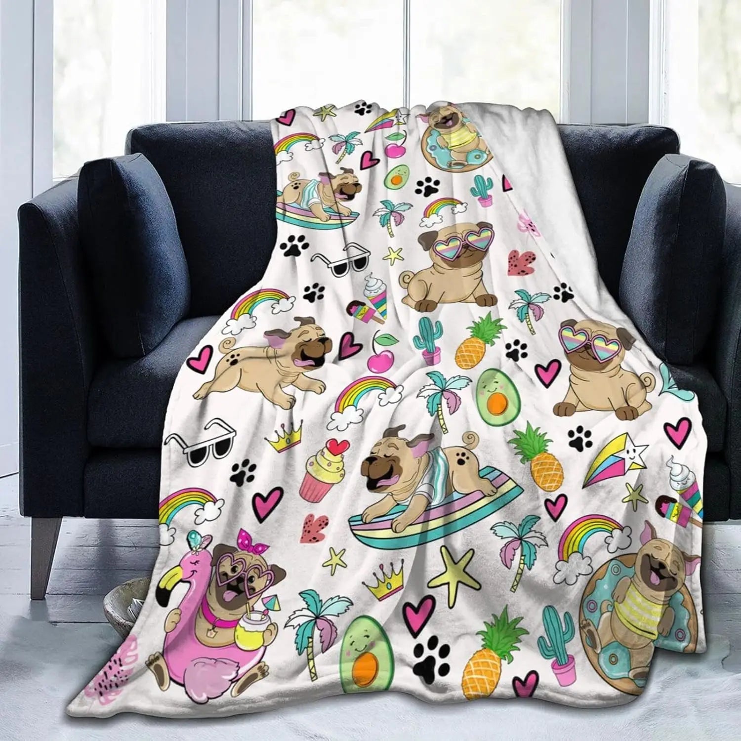 Capybara Kuscheldecke – Weiches Flanell – 150x220cm Reise