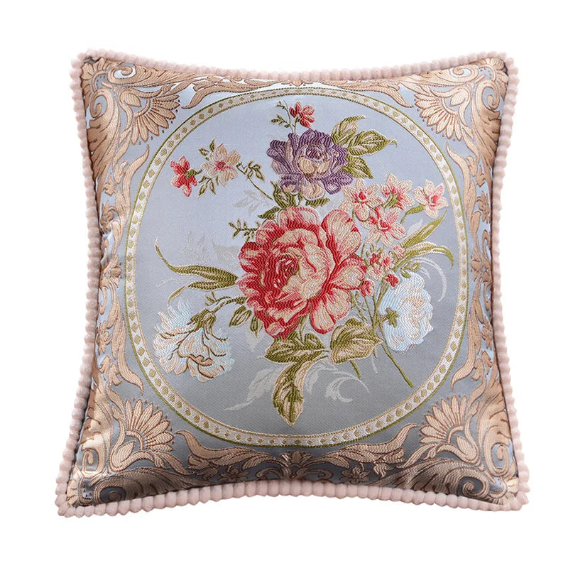 Kissenbezug – Jacquard Floral – 48x48cm