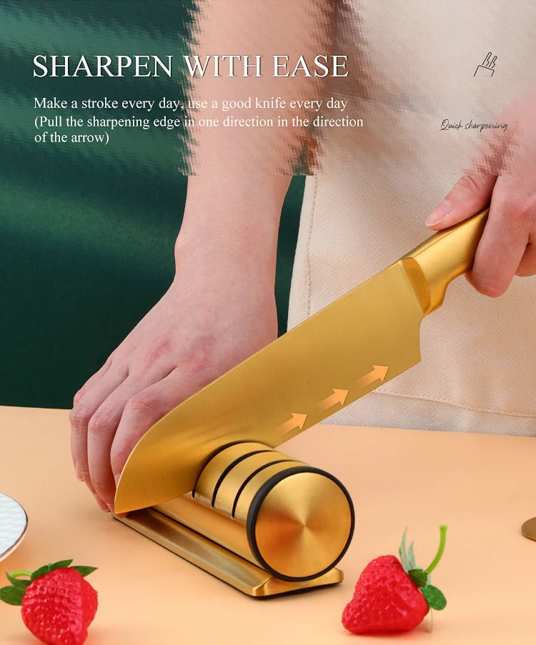 Messerschärfer – Edelstahl Design – Küchen-Essential