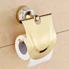 Badezimmer-Set – Gold Zinklegierung – 60cm