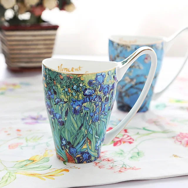 Van Gogh Keramikbecher – Bone-China Kunstdesign