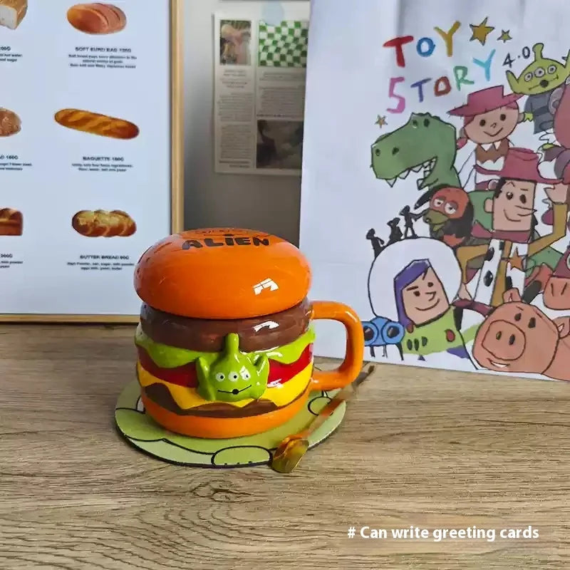 Keramiktasse Alien – Niedliches Design – 350ml