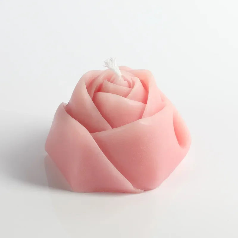Duftkerze Rose – Handgemacht Sojawachs-Blume