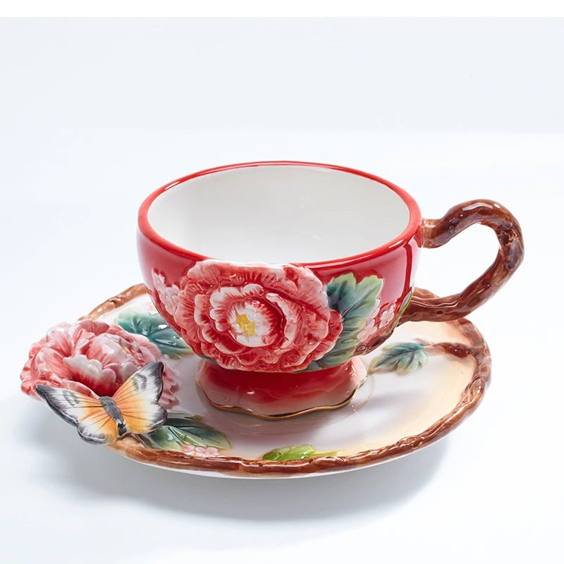 Pfingstrose Keramik Tee Set – Japan Stil – 101-200ml