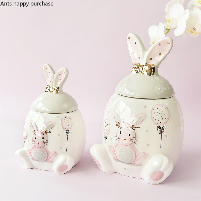 Kaninchen Keramikdose – Moderner Stil Küchenaufbewahrung