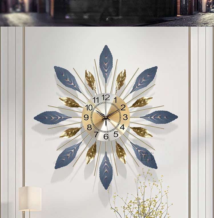 Wanduhr Kunst – Nordisch Stil für Wohnzimmer