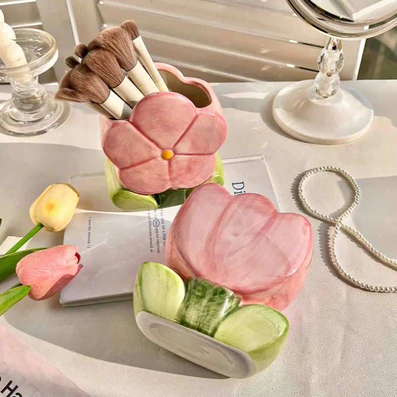 Tulpen Blume Aufbewahrung – Keramik Tisch Schön