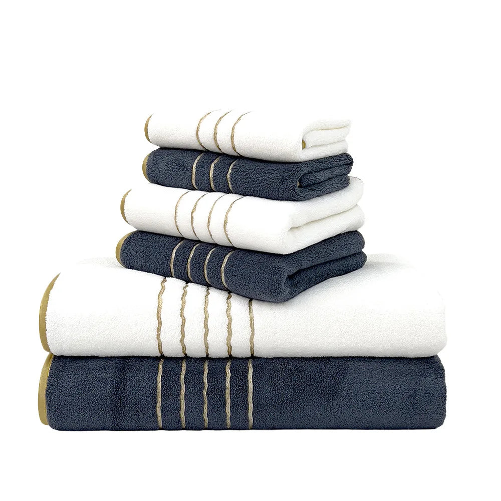 Velour Handtuchset – Sanft, Schnell Trocknend – 70x140 cm