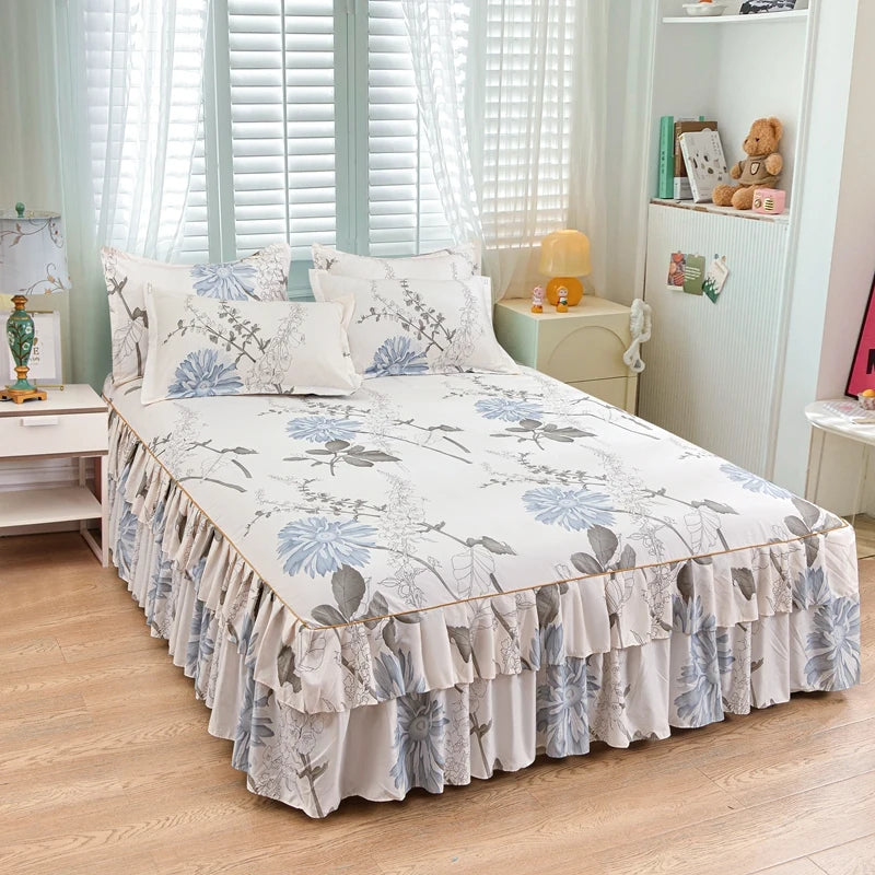 Floral Bettvolant – Strick-Polyester – Verschiedene Grössen