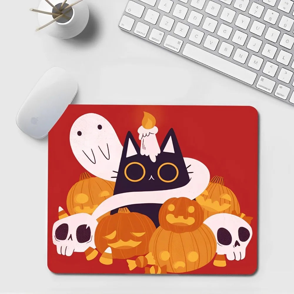 Schwarze Katze Mauspad – Kawaii Gummi Design – 20x25cm