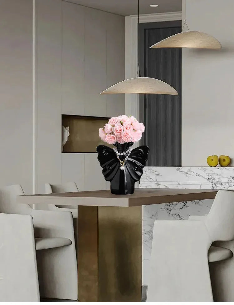 Keramik Schmetterlingsvase – Leichtes Luxusornament fürs Wohnzimmer