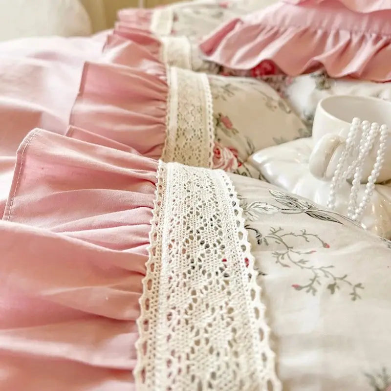 Baumwoll-Bettwäsche – Koreanischer Prinzessinnenstil – Verschiedene Grössen