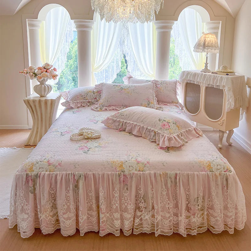 Bettbezug Set – Koreanischer Prinzessinnenstil – 100% Baumwolle