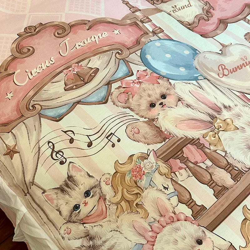 Baumwoll-Bettwäsche – Prinzessin-Stil – Twin, Queen, Double