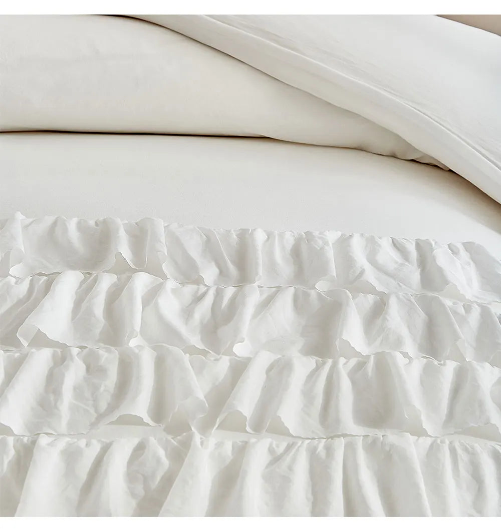 Bettdeckenbezug Set – Rüschen-Prinzessin – Verschiedene Grössen